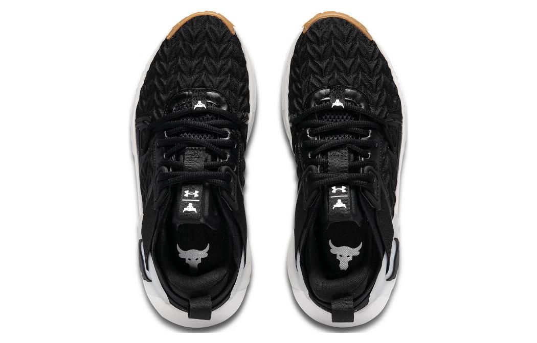(WMNS) Under Armour Project Rock 6 'Black White' 3026535-002