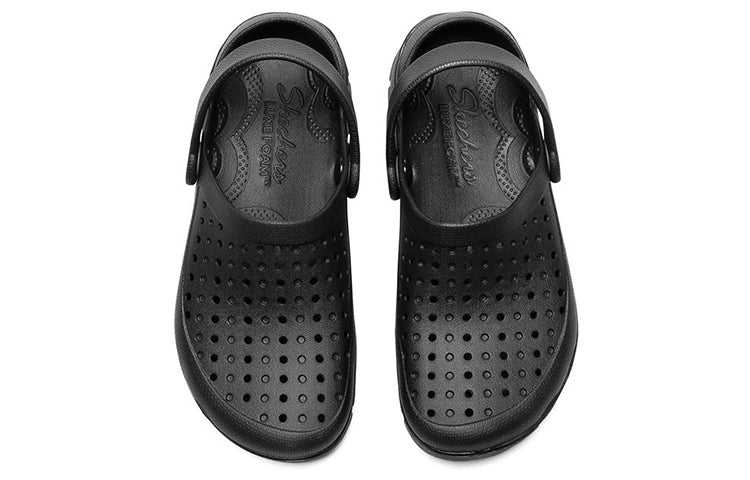 (WMNS) Skechers Footsteps Clogs 'Black' 111070-BBK