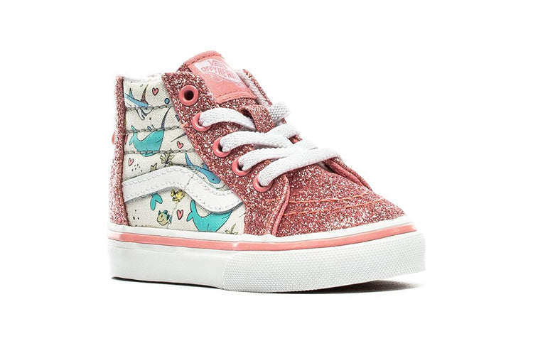 Vans Toddlers SK8-HI Zip Shark Party Toddles/Infants Pink VN0A4BV1W3U