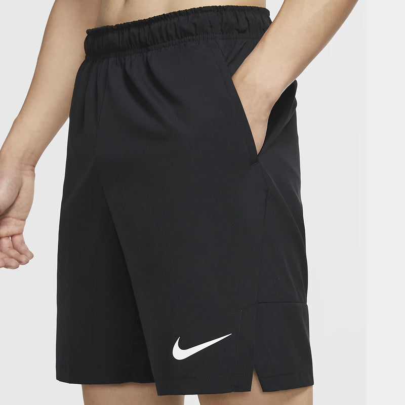 Nike Solid Color Woven Training Athleisure Casual Sports Shorts Black CU4945-010
