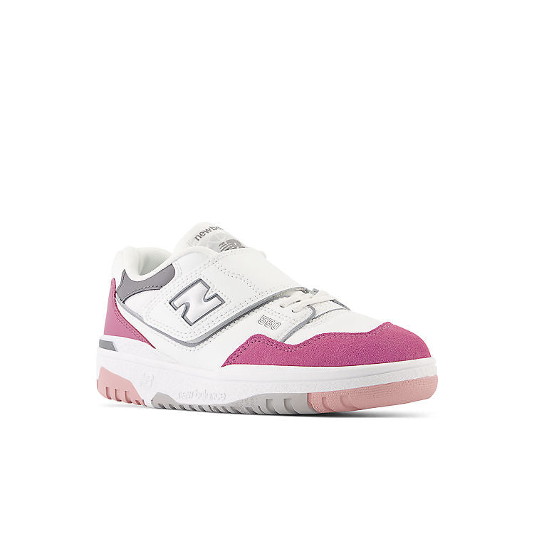 (PS) New Balance 550 Bungee Lace with Top Strap 'White Pink Moon' PHB550CK