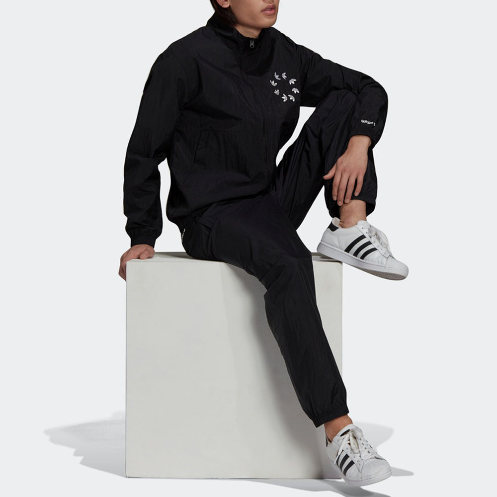 Men's adidas originals St Woven Tp Casual Sports Breathable Bundle Feet Long Pants/Trousers Black H37728