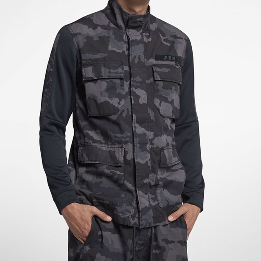 Men's Nike Casual Jacket Camouflage Black 928622-475