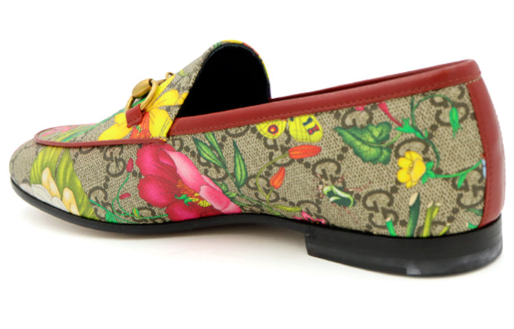 (WMNS) Gucci Flora Supreme Loafers 'Beige' 603323-HT540-8489