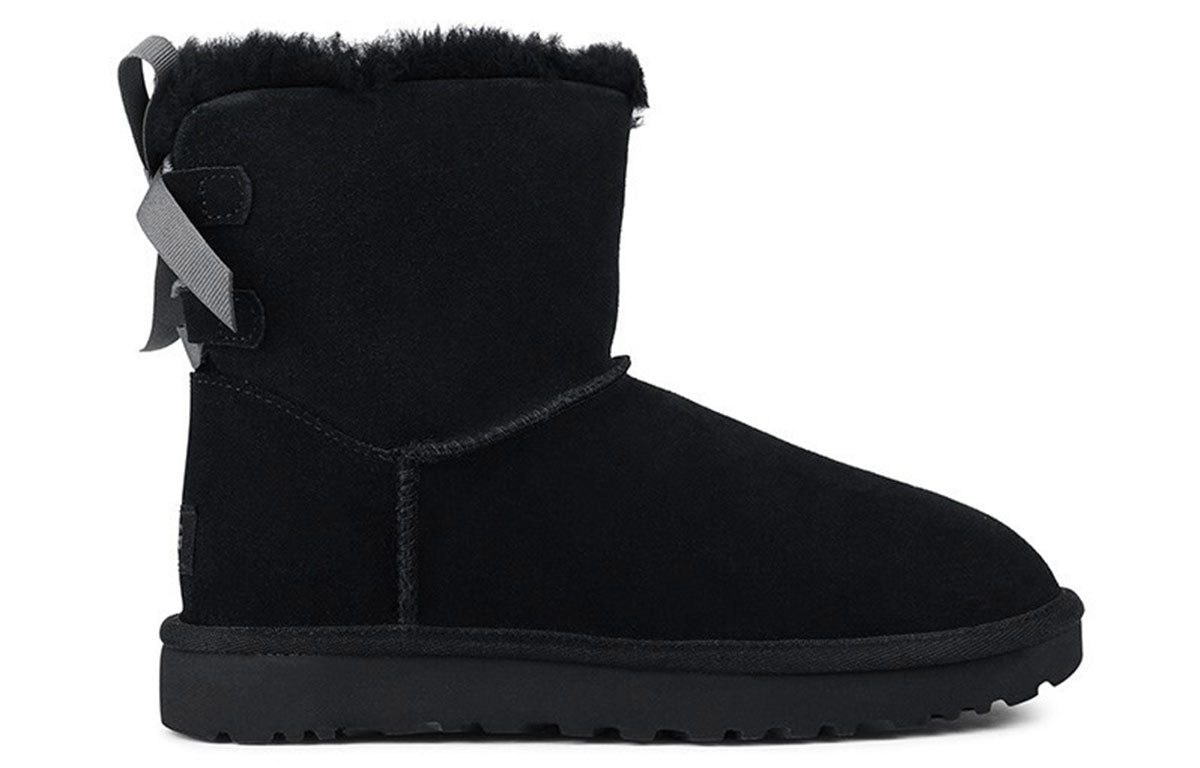 (WMNS) UGG Mini Continuity Bow Fleece Lined Black 1110705-BLK