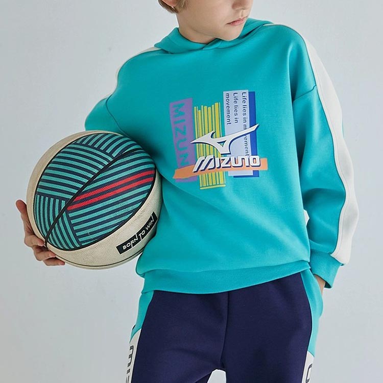 (GS) Mizuno Sportwear Hoodie 'Blue' 32CC2403