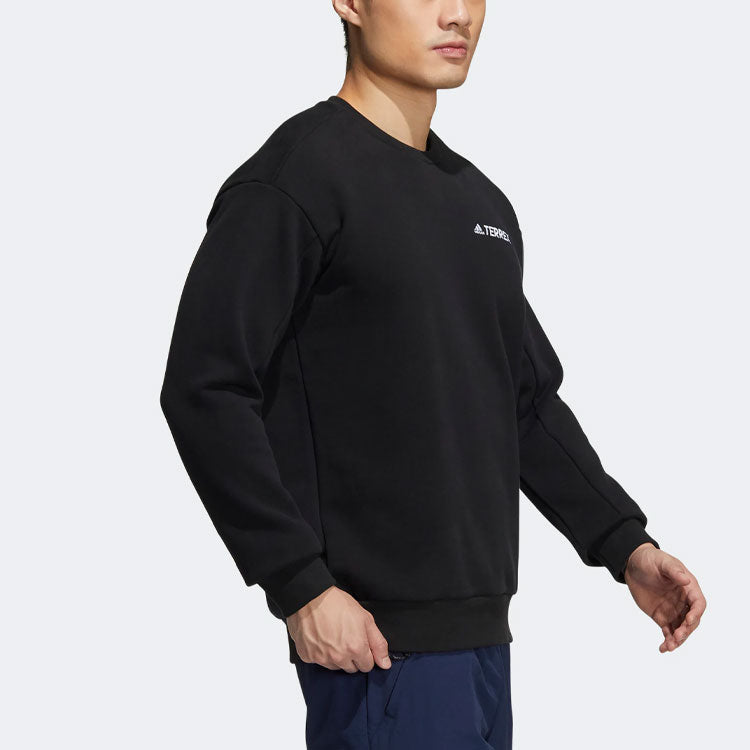 Men's adidas FWA KNIT CREW S Round Neck Pullover Black HG6584