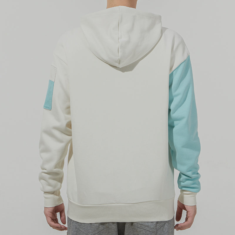 PUMA Retro Colorblock Knit hooded logo Jacket White 534813-93