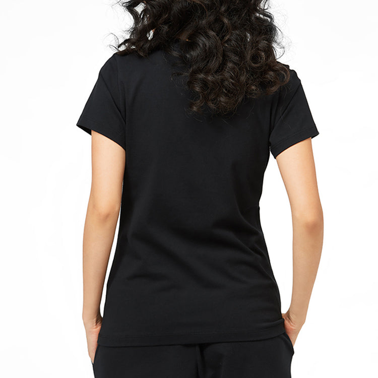 (WMNS) New Balance Round Neck T-Shirt 'Black' AWT91546-BK