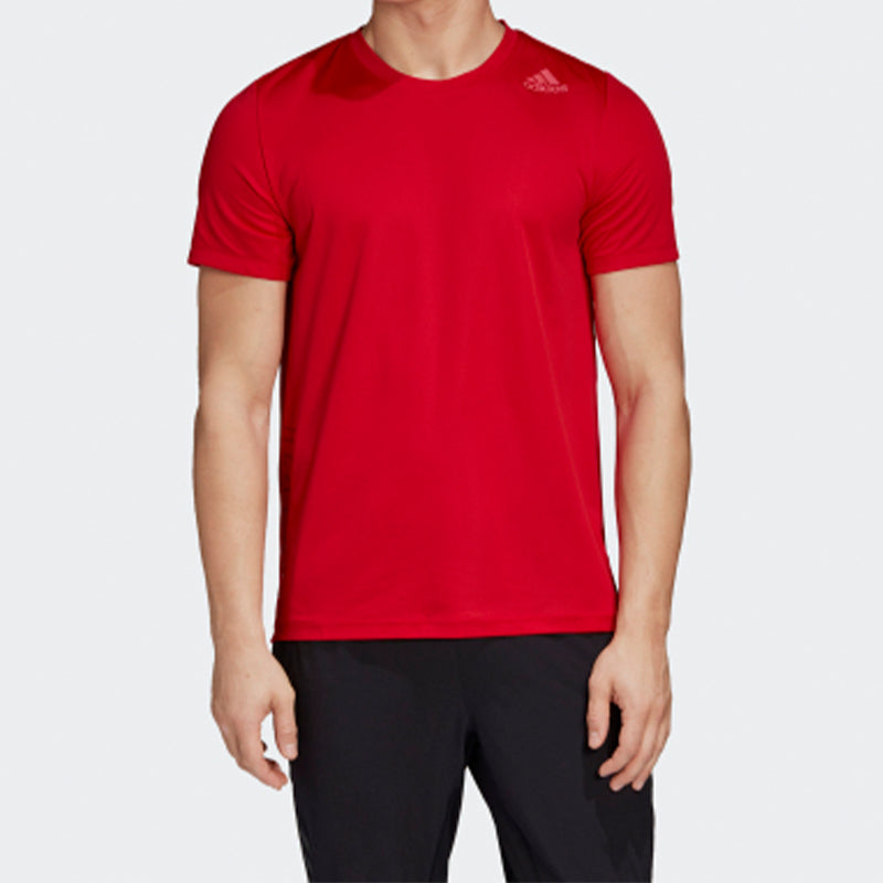 adidas Soccer/Football Training Sports Round Neck Short Sleeve Red FM2102