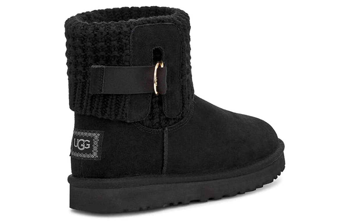(WMNS) UGG Classic Solene Mini Snow Boots Black 1113463-BLK