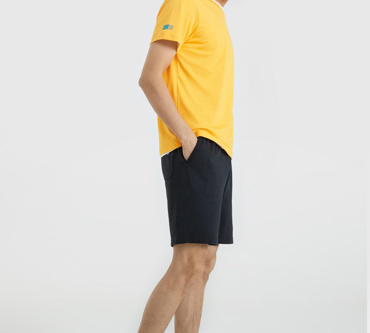 Men's Skechers Alphabet Printing Knit Short Sleeve Yellow L220M029-001N