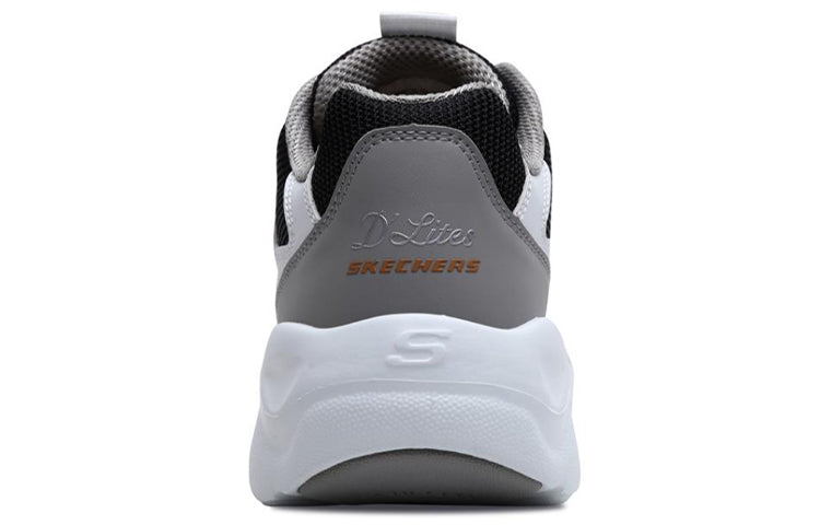 (WMNS) Skechers D'lites Airy 'Black White Grey' 88888105-BKGD