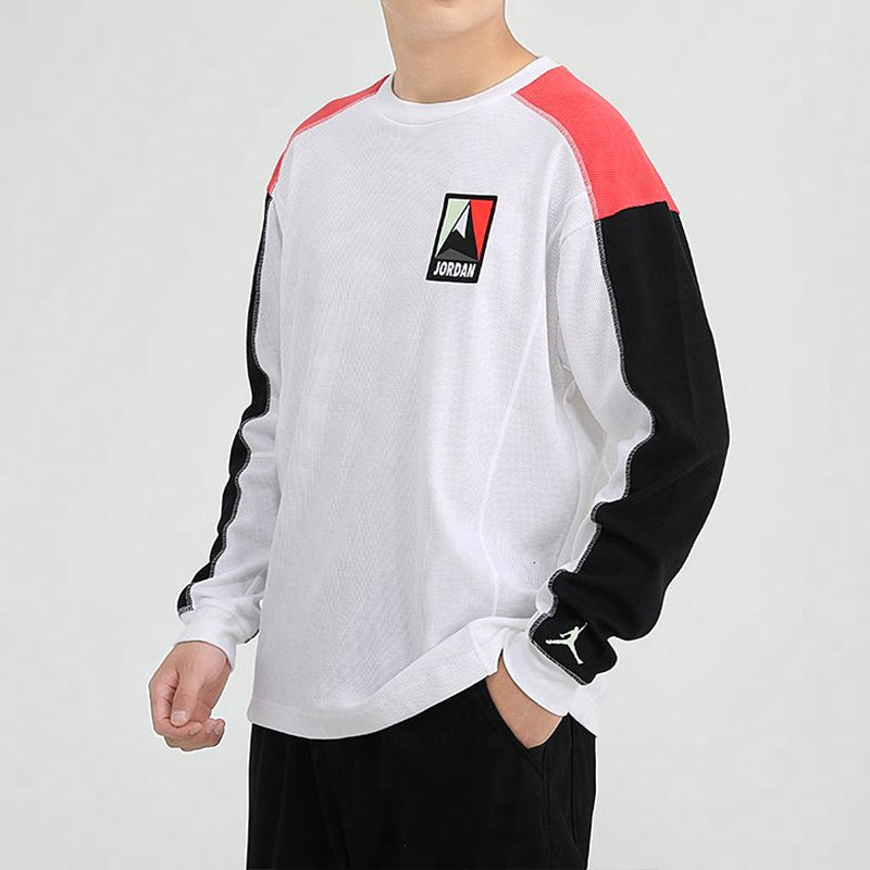 Air Jordan Winter Utility logo Printing Causual Round Collar Male White CT3382-100