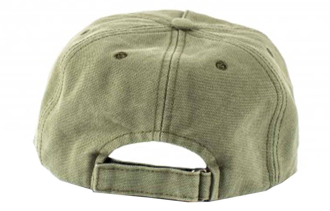 Off-White logo Embroidered Baseball Cap Green OMLB022R21FAB0035901