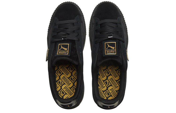 (WMNS) PUMA Platform Velvet 'Black Gold' 373935-01