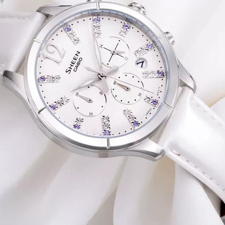 CASIO SHEEN Series Scale SHE-5020L-7A White Analog SHE-5020L-7APR