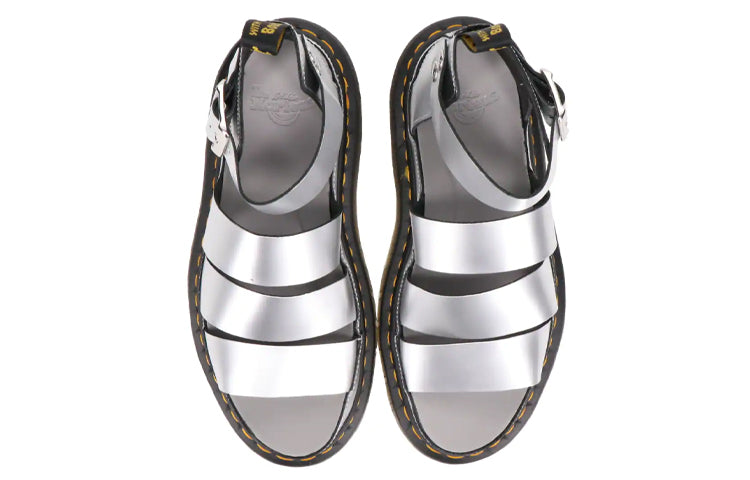 (WMNS) DrMartens Clarissa Thick Sole Sandals Silver 26687972