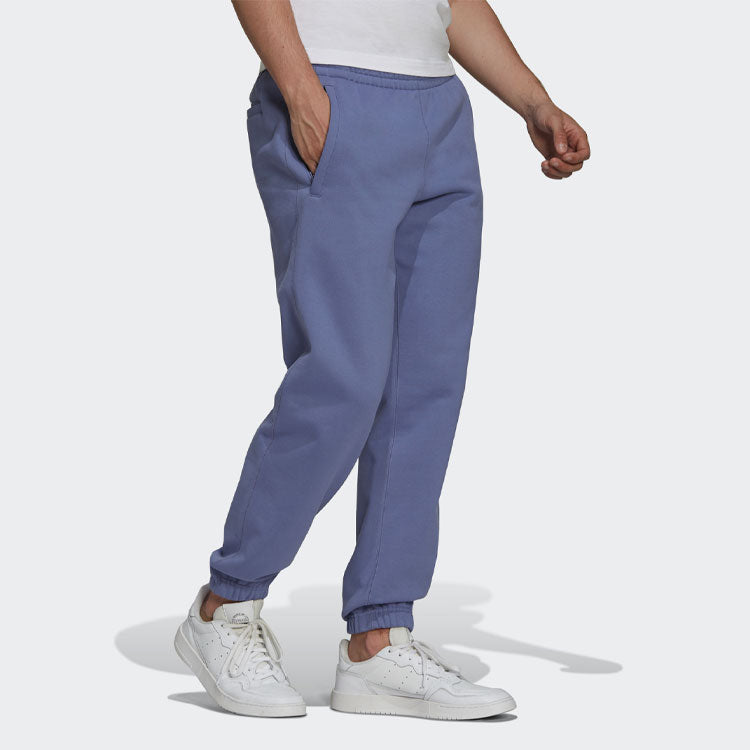 Men's adidas originals Logo Solid Color Bundle Feet Sports Pants/Trousers/Joggers Violets H62545