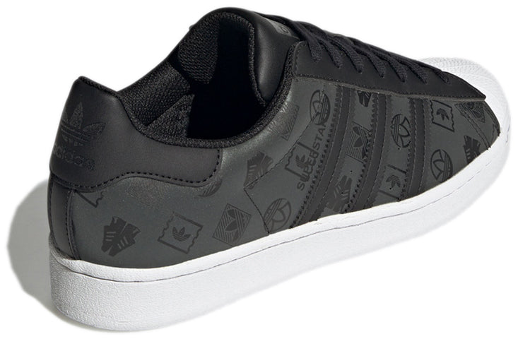 adidas Originals Superstar Shoes 'Black Green Monogram' GX8412