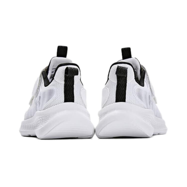 (GS) Under Armour Essential Sneakers 'White Black' 2412102