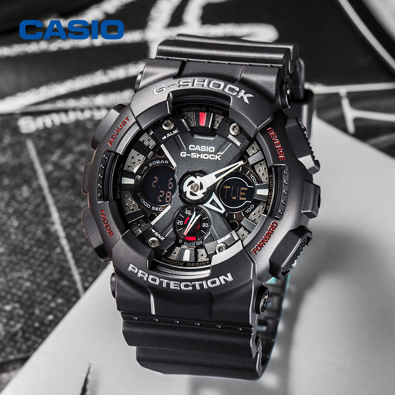 CASIO G-Shock Analog-Digital 'Black' GA-120-1A