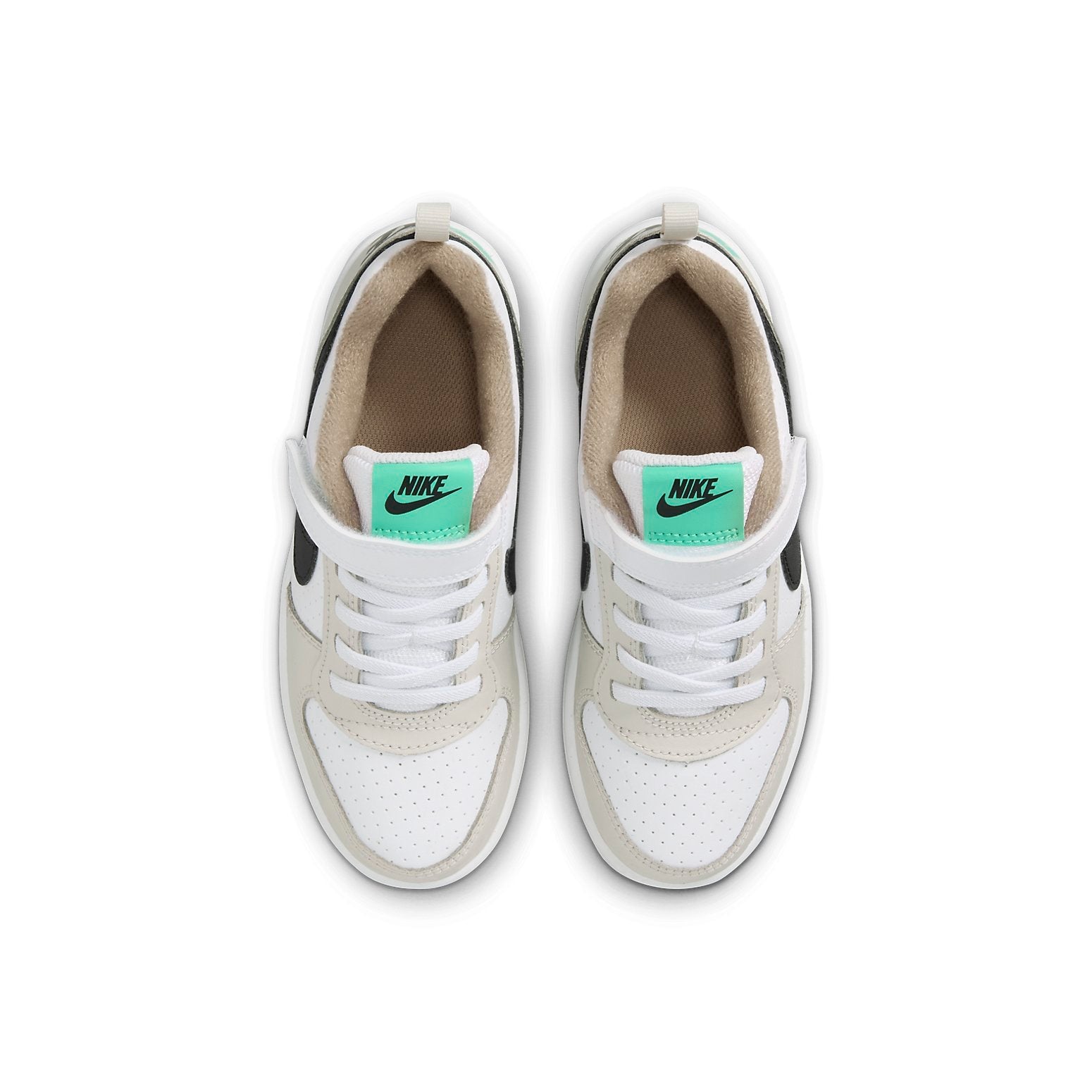 (PS) Nike Court Borough Low 'Cream White Black' DZ2785-101