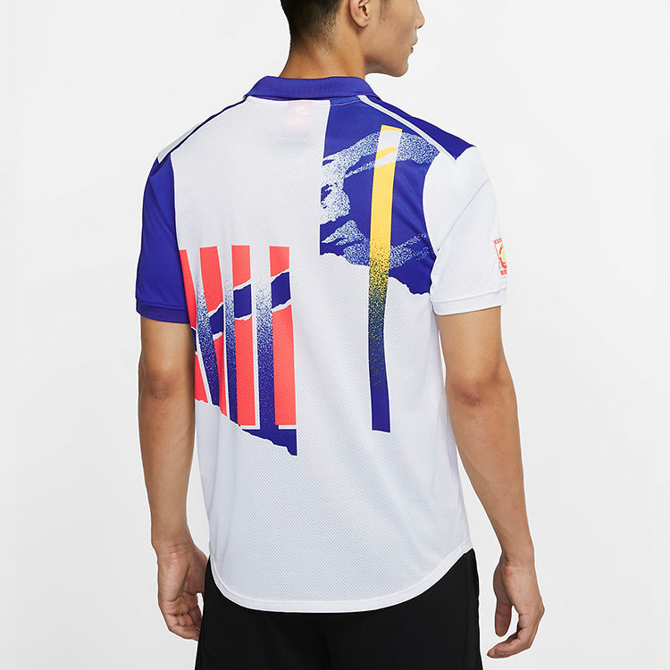 Nike Court Advantage Tennis lapel Short Sleeve Ocean Blue CK9794-100