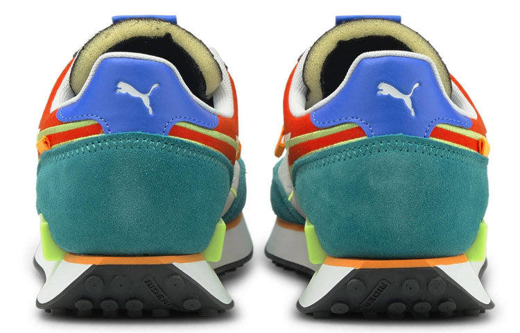 PUMA Unisex Future Rider Twofold Sd Running Shoes Green/Red/Black 381052-12