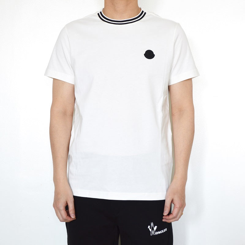 Moncler Plain Knit Round Neck For Men White 0918C717008390T034