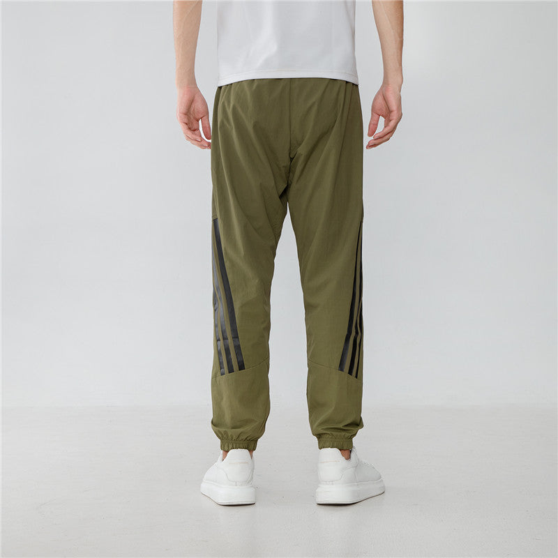 Men's adidas Side Pocket Bundle Feet Sports Pants/Trousers/Joggers Military Green H65368