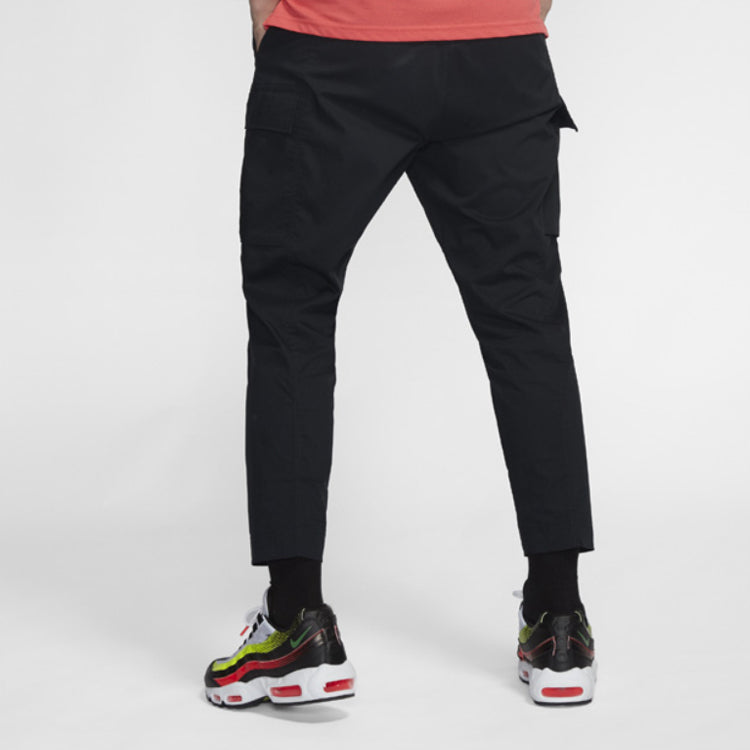 Nike Sportswear Casual Cargo Big Pocket Breathable Long Pants Black CV9301-010