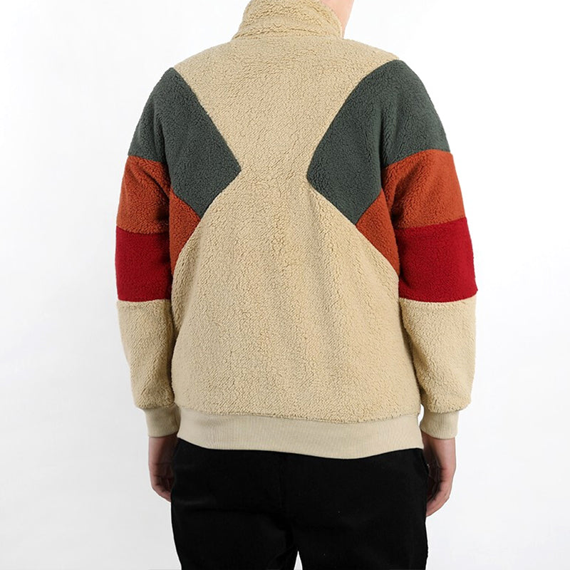 PUMA Retro Block Sherpa Jacket 'Brown Red Green' 530808-12