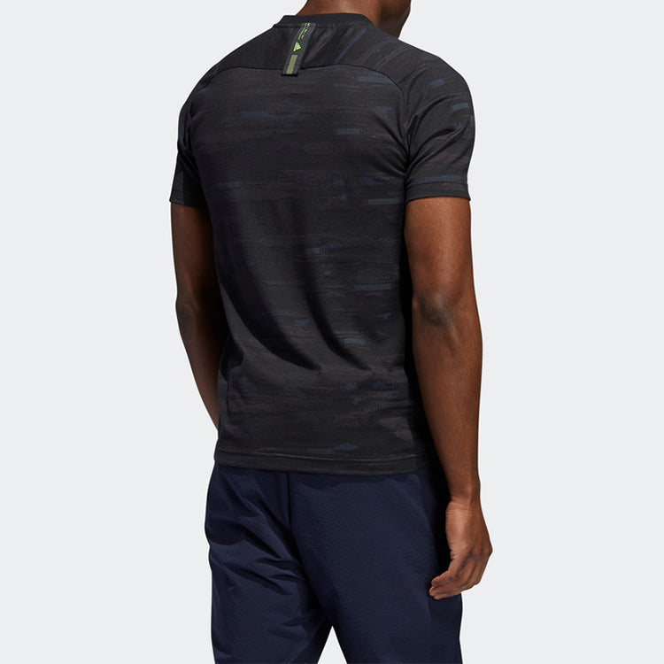 Men's adidas Jaq Printing Short Sleeve Black T-Shirt FT2777