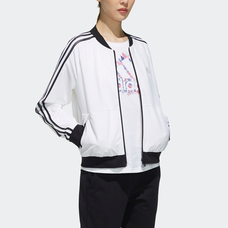 (WMNS) adidas BOMBER Sports Stylish Jacket White DW5710