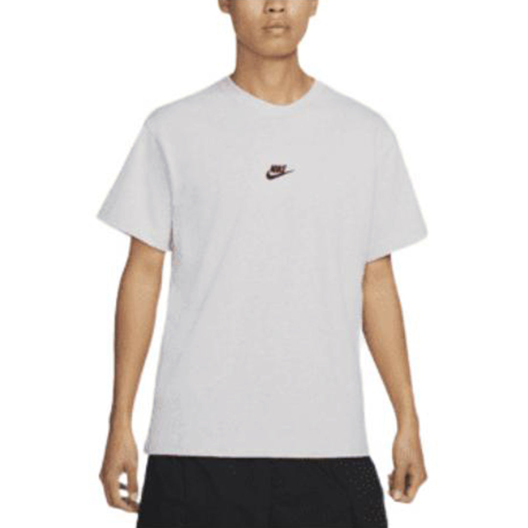 Men's Nike Solid Color Embroidered Small Label Round Neck Casual Loose Short Sleeve Light Bone T-Shirt DN5241-072