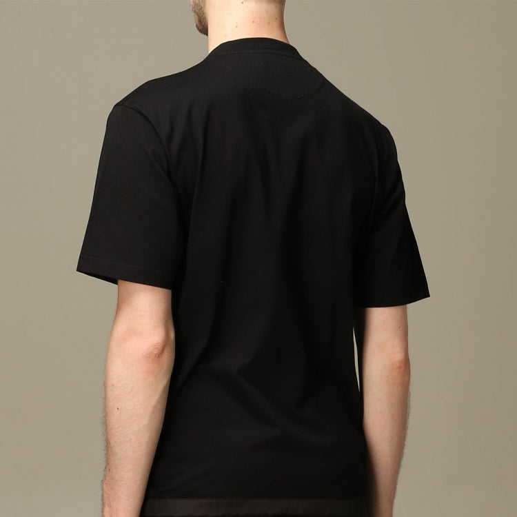 Men's PRADA Classic Logo Triangle Short Sleeve Black UJN661-1WQ5-F0002