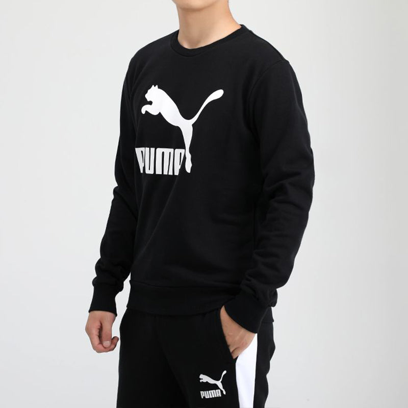PUMA Classics Casual Printing Round Neck Black 599296-01