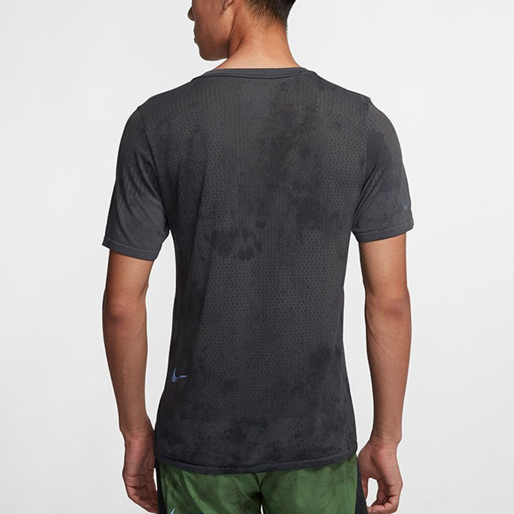 Men's Nike Casual Sports Round Neck Training Running Short Sleeve Black T-Shirt BV5624-011