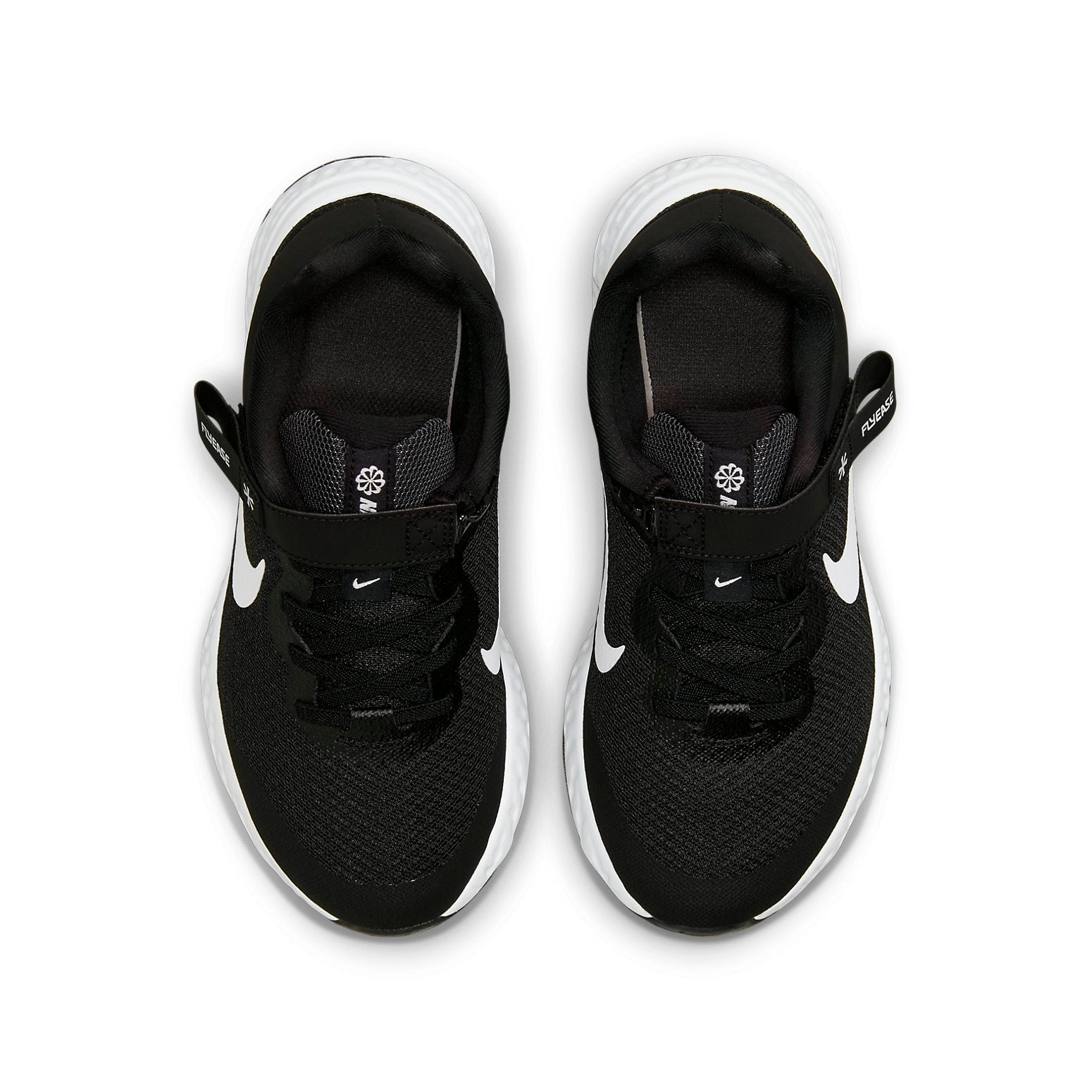 (GS) Nike Revolution 6 FlyEase 4E 'Black White' DO5065-003