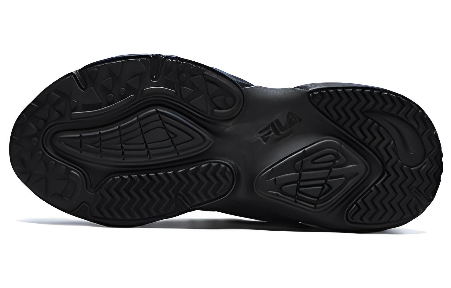 (WMNS) FILA FUSION Conch DX Sneakers 'Black Silver' T12W311111FBS