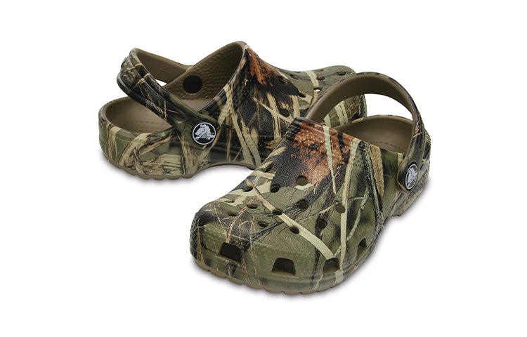 (GS) Crocs Classic Realtree Clogs 'Olive Beige' 204624-260