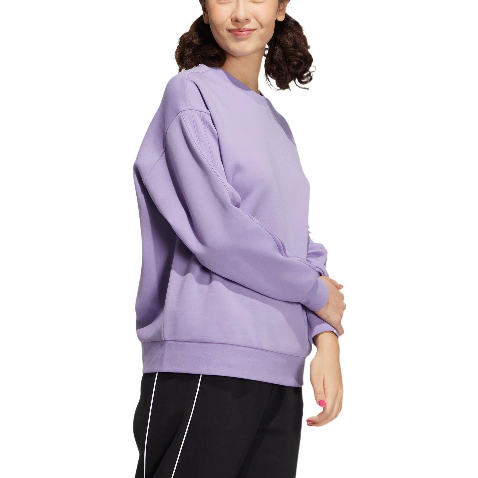 (WMNS) adidas Neo Vbe Sweatshirts 'Purple' HY9644