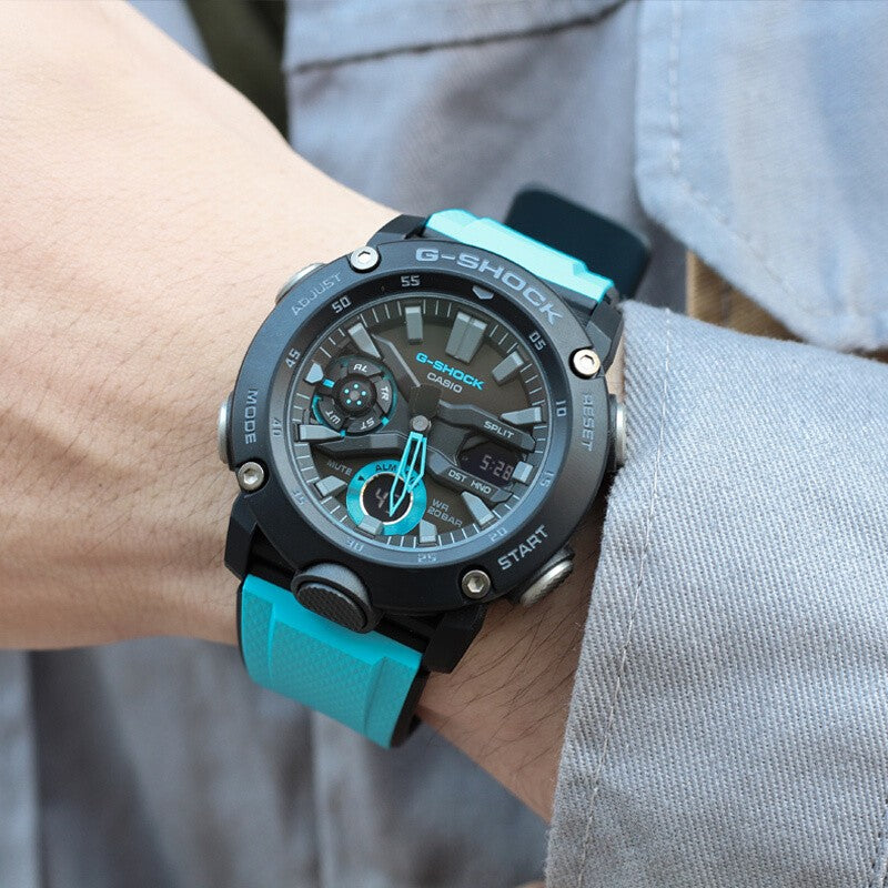 CASIO G-Shock Analog-Digital 'Black Blue' GA-2000-1A2PR