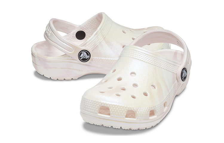 (GS) Crocs Classic Clogs 'Marble White Pink' 207364-6PS