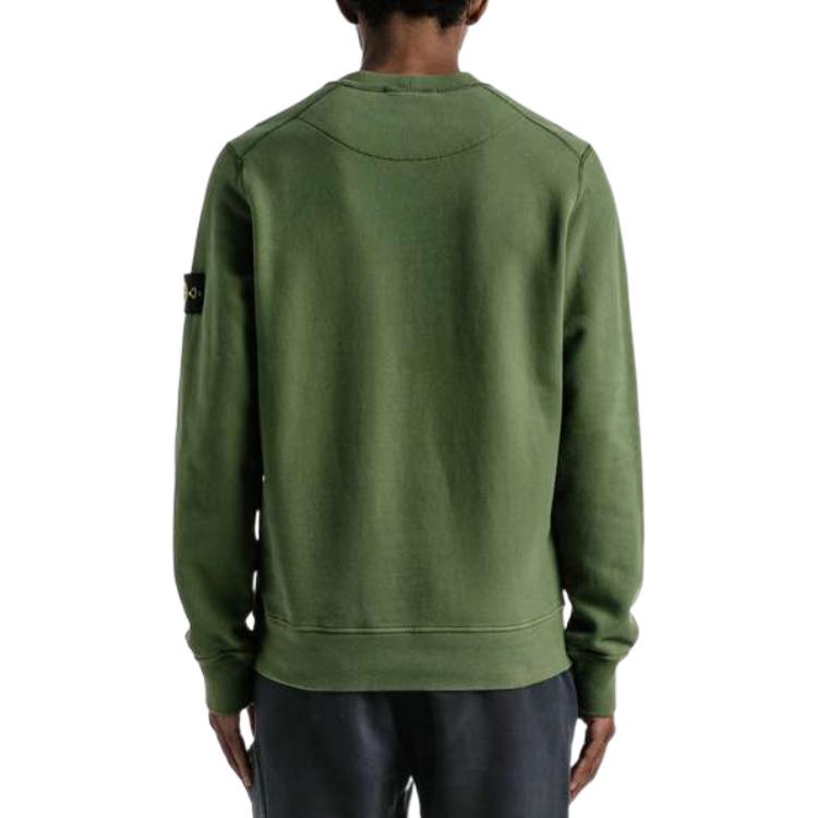 STONE ISLAND Garment Dyed Classic Sweatshirt 'Olive' 771563020-V0058