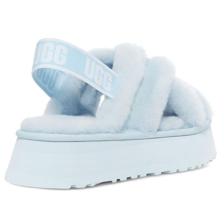 (WMNS) UGG Disco Cross slides 'Blue' 1121550-CRK