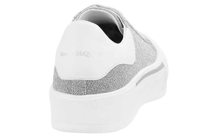 Alexander McQueen Deck Lace-Up Plimsoll Sneakers 'Grey White' 682409W4RU18598