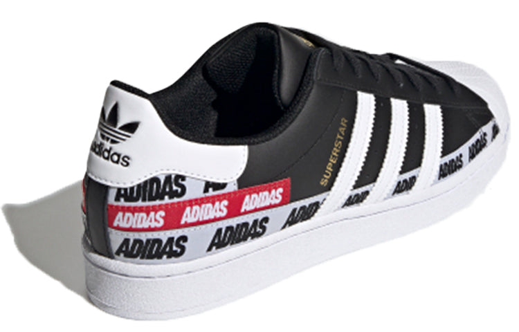 adidas Superstar 'Wordmark Heel Stripe - Core Black' FX5559