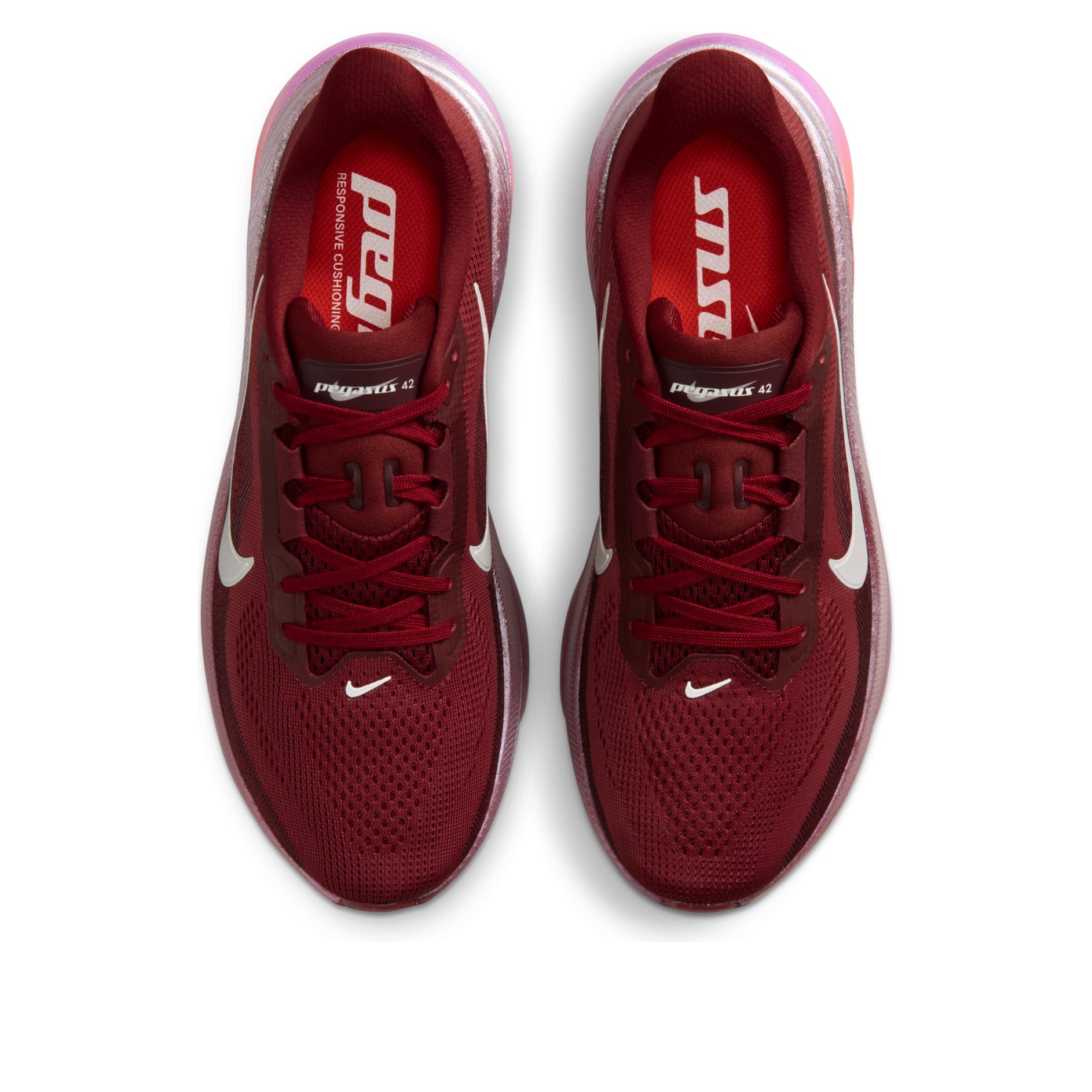 (WMNS) Nike Air Zoom Pegasus 42 'Team Red Bordeaux Pearl Pink' IO8251-600